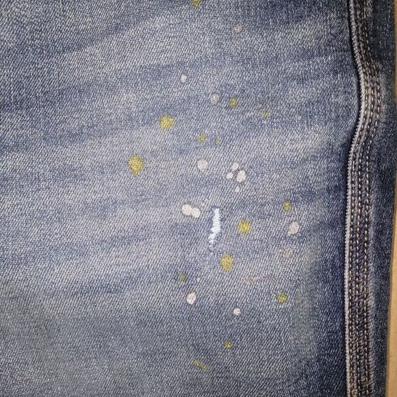 Lane Bryant Slim Leg Paint Splatter Stretch Denim Jeans Size 18 - Picture 3 of 6